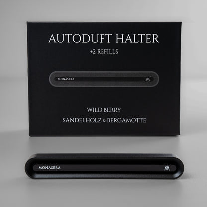 TESLA Autoduft-Set in Schwarz + 2 Refills