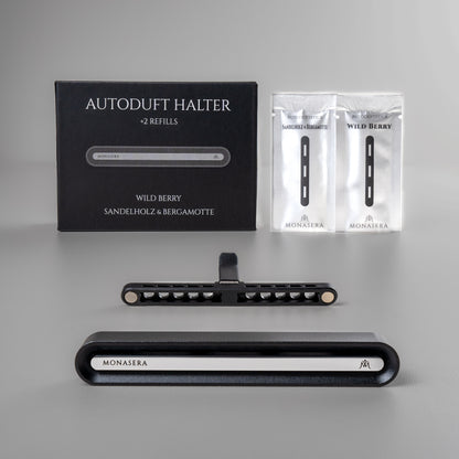 Autoduft-Set in Silber + 2 Refills