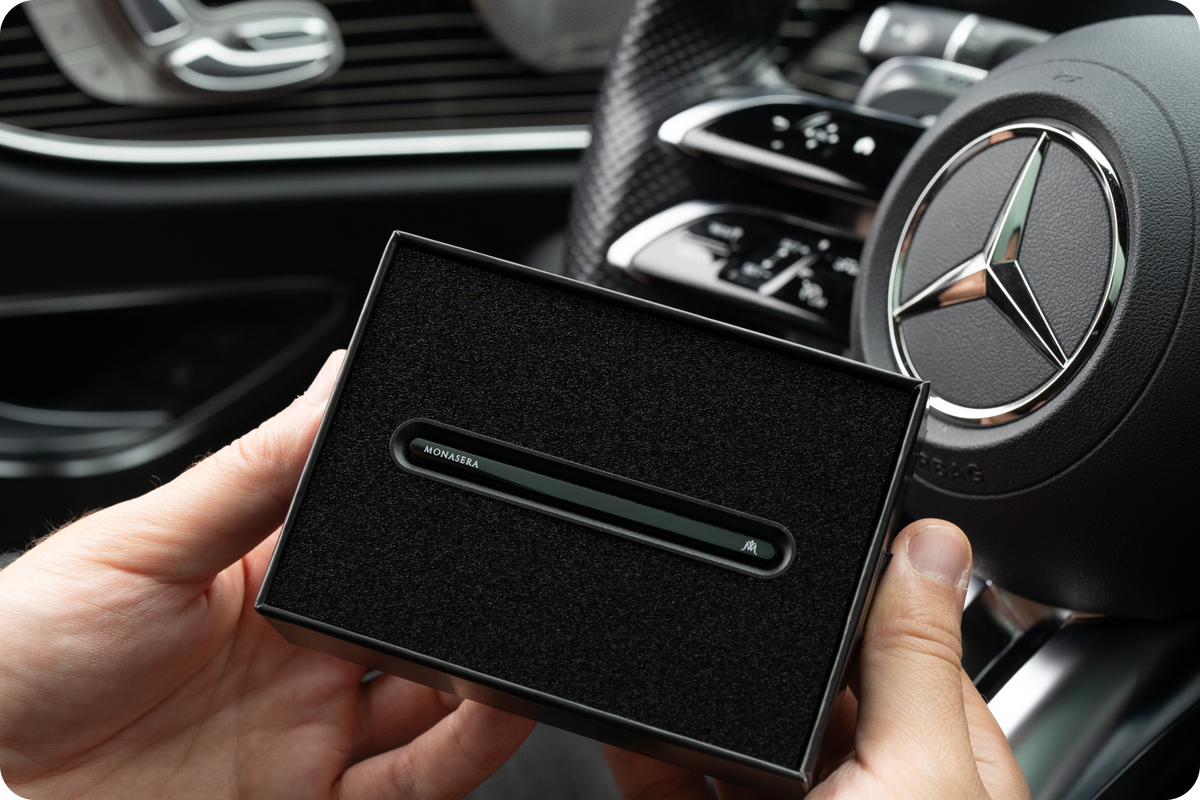 Monasera Autoduft-Halter mit Duftbox